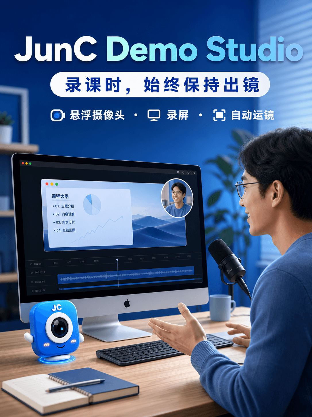 JunC Demo Studio 錄課場景