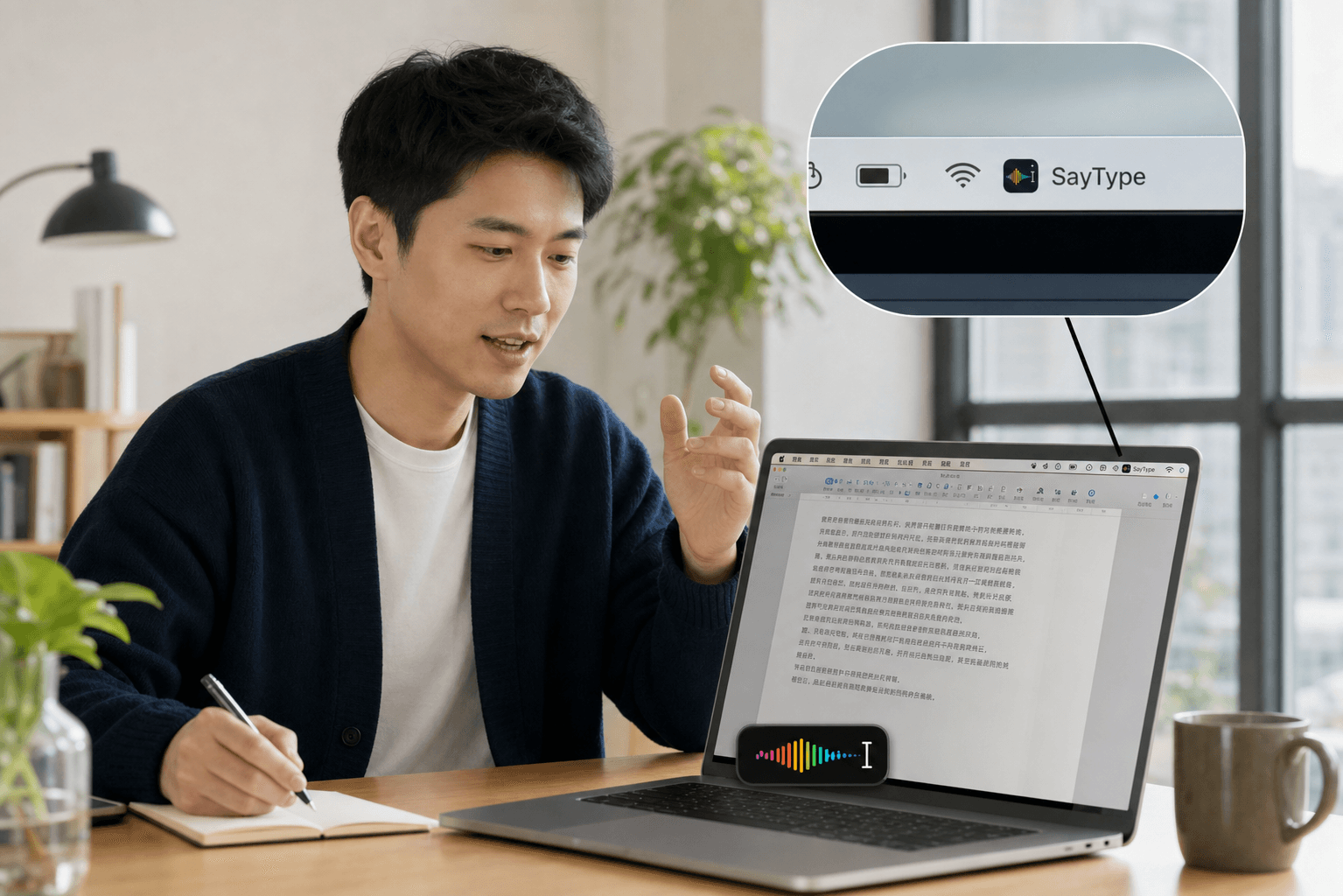 SayType 選單欄使用場景