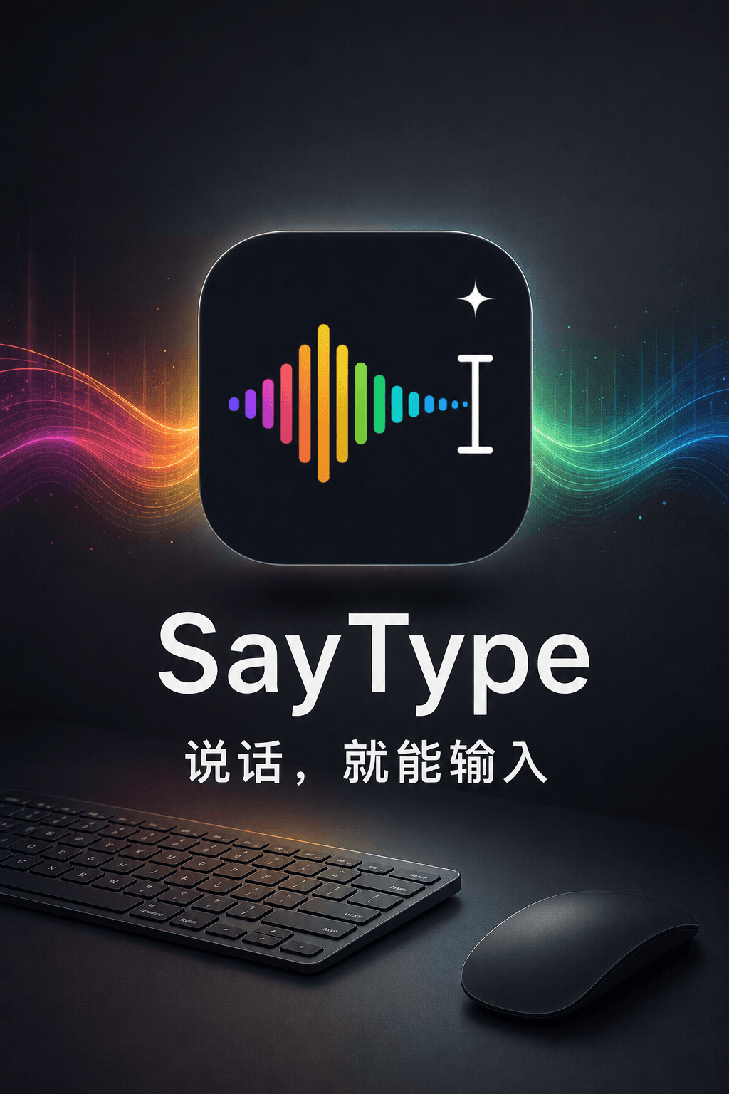 SayType 說話輸入海報