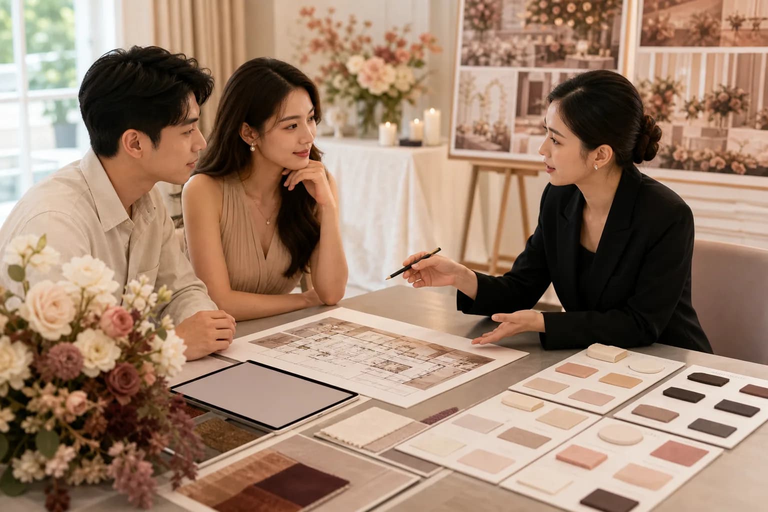 婚礼咨询从客户需求进入方案、物料和报价结构