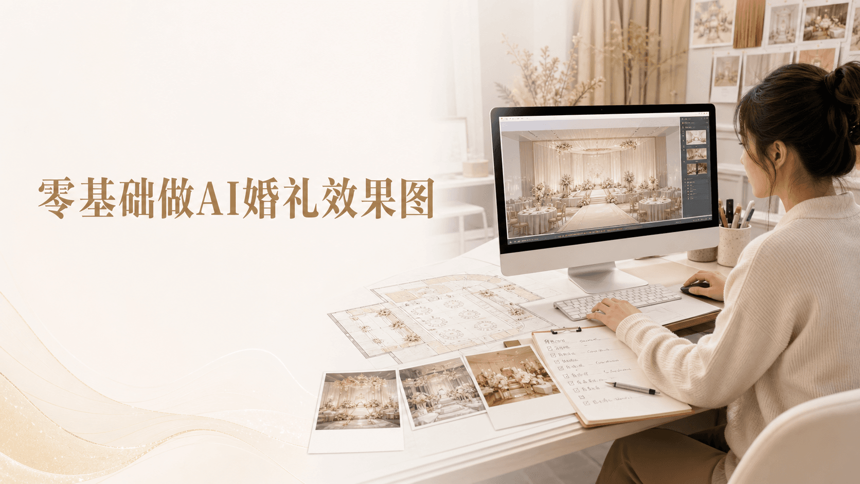 零基础做 AI 婚礼效果图:先练会这六个真实工作动作封面